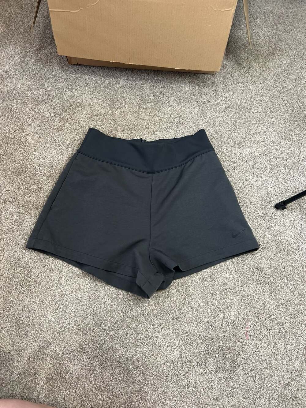 Nike Women's Tech Pack High-Waisted Woven Shorts in Black - Picture 2 of 7